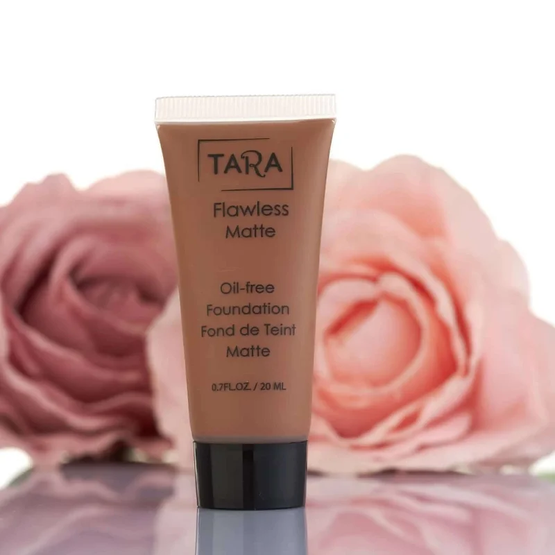 Liquid foundation with pure formula-Tara Flawless Matte Foundation-Travel size