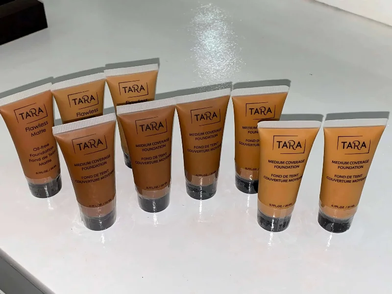 Liquid foundation for medium texture-Tara Medium Coverage Foundation- Travel Size