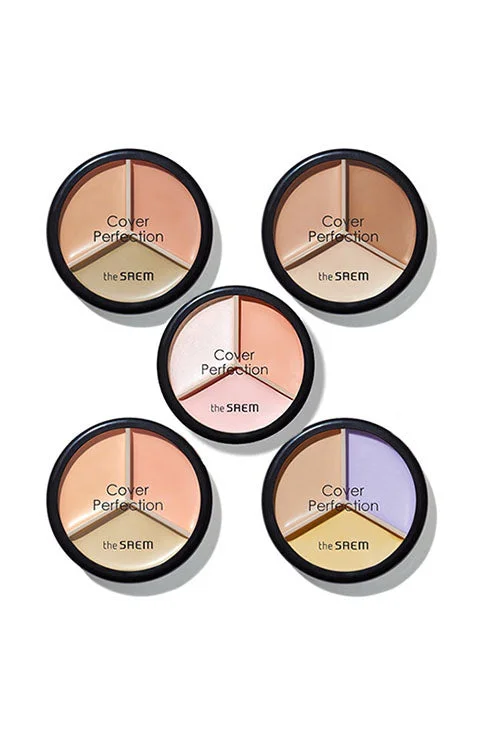 Concealer for pore coverage effect-[the SAEM] Cover Perfection Triple Pot Concealer(4.5g/0.16fl.oz)