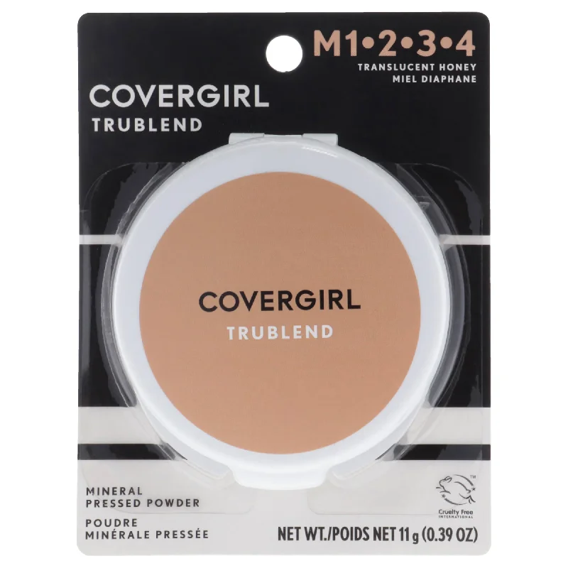 Pressed powder for calming effect-TruBlend Pressed Powder - M1.2.3.4 Translucent Honey by CoverGirl for Women - 0.39 oz Powder