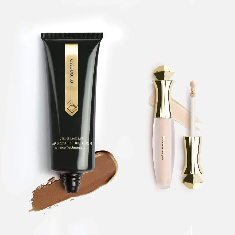 Concealer for fair complexion concealing effect-Velvet Maxilift Airbrush Foundation + Concealer