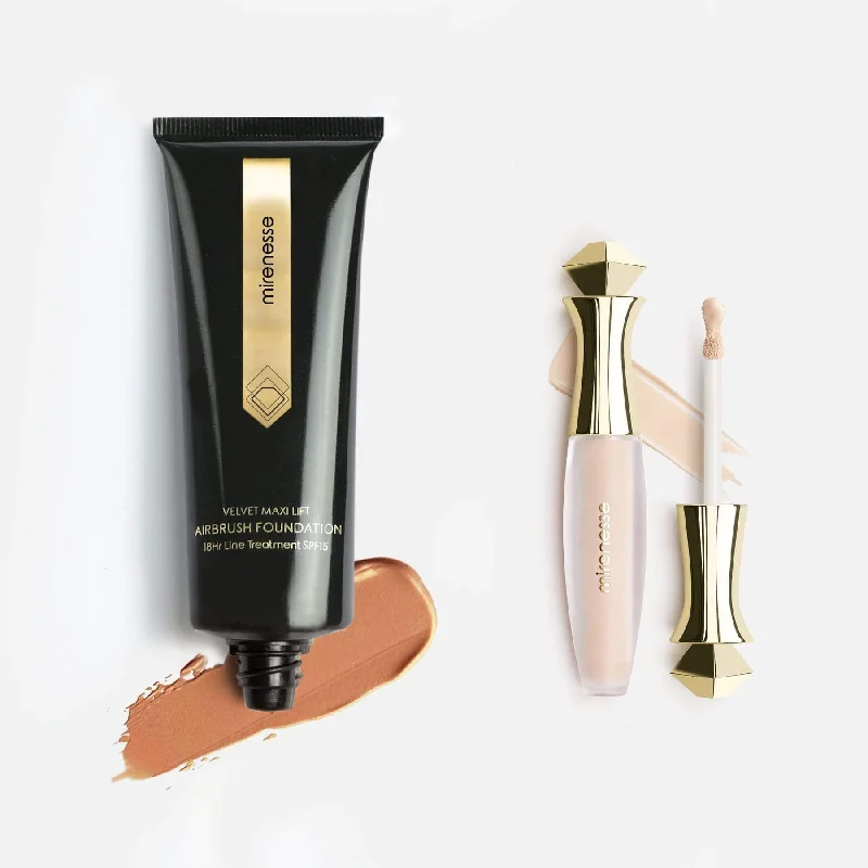 Concealer for medium complexion concealing effect-Velvet Maxilift Airbrush Foundation + Concealer