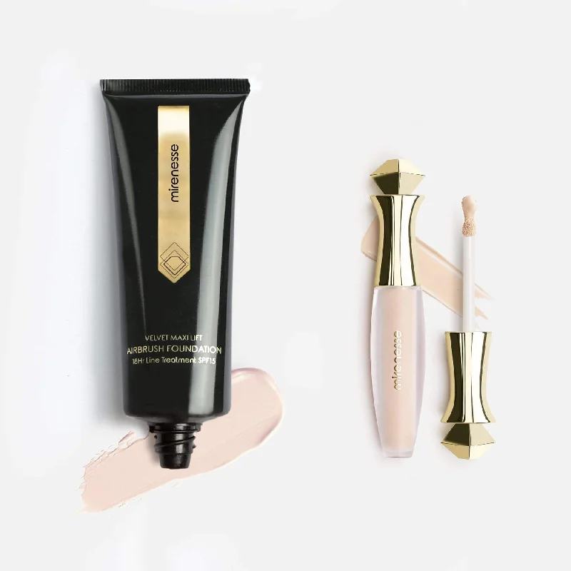 Concealer for warm undertone concealing effect-Velvet Maxilift Airbrush Foundation + Concealer