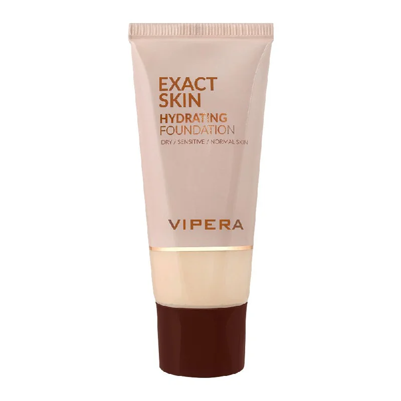 Liquid foundation for sweaty texture-Vipera Exact Skin Hydrating Foundation Dry And Normal Skin - 01 Ecru