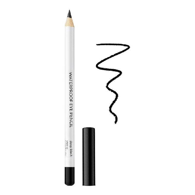 Eyebrow Pencil with solid color-Vipera Long Wear Eye Pencil Waterproof - Deep Black