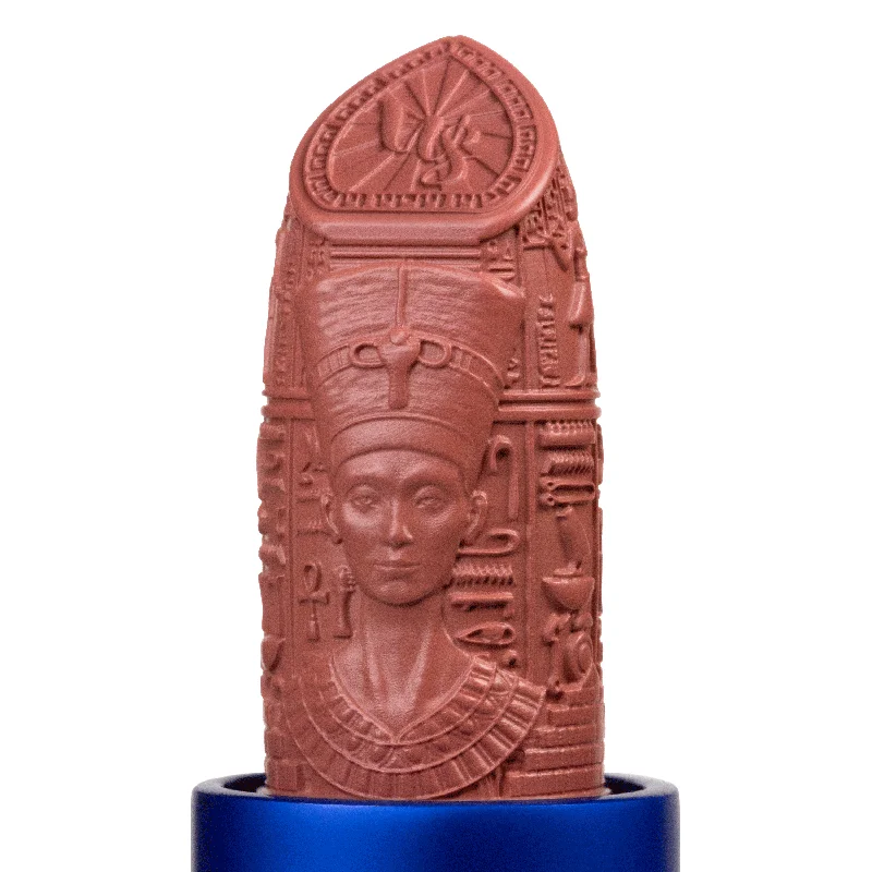 Affordable lipstick for daily wear-Whats Up Beauty - Egyptian Queen Lipstick - Shade Eye of Ra