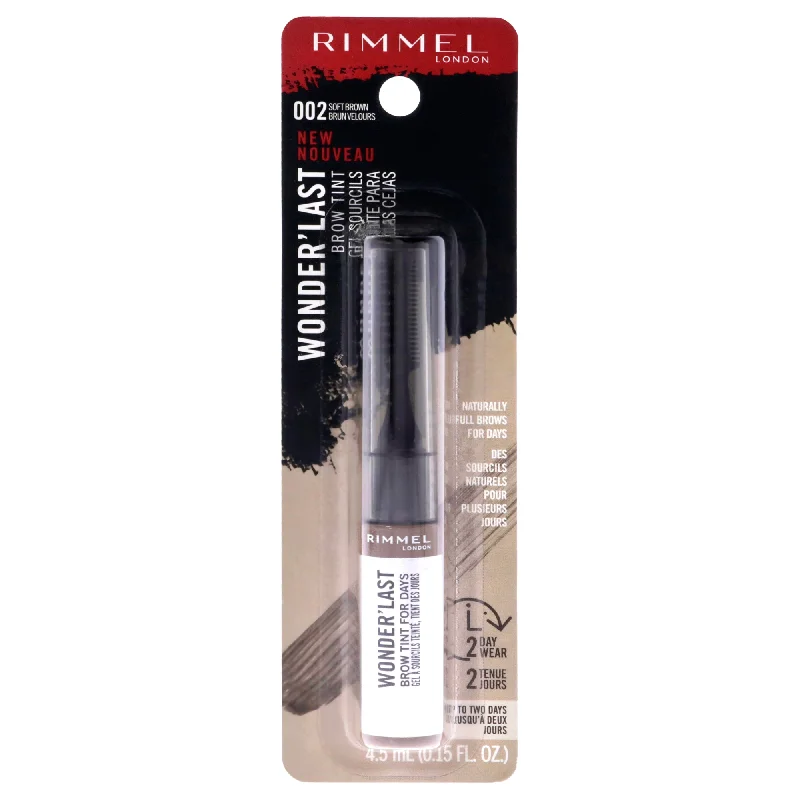 Eyebrow Pencil with classy styles-Wonder Last Brow Tint - 002 Soft Brown by Rimmel London for Women - 0.15 oz Eyebrow