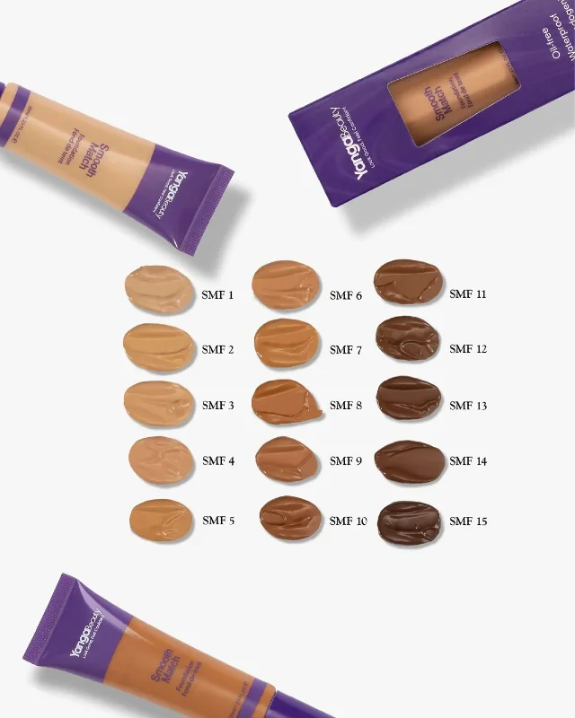 Liquid foundation for medium coverage-Yanga Smooth Match Foundation