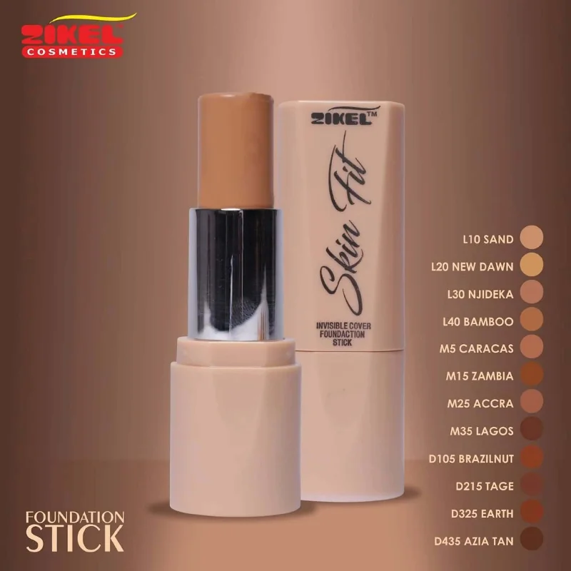 Liquid foundation for dark types-Zikel Skin Fit Stick Foundation